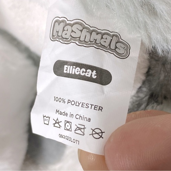 Mashmals Grey White Ellie Cat Elephant Cat Hybrid Plush Toy Stuffed Animal - Picture 9 of 10